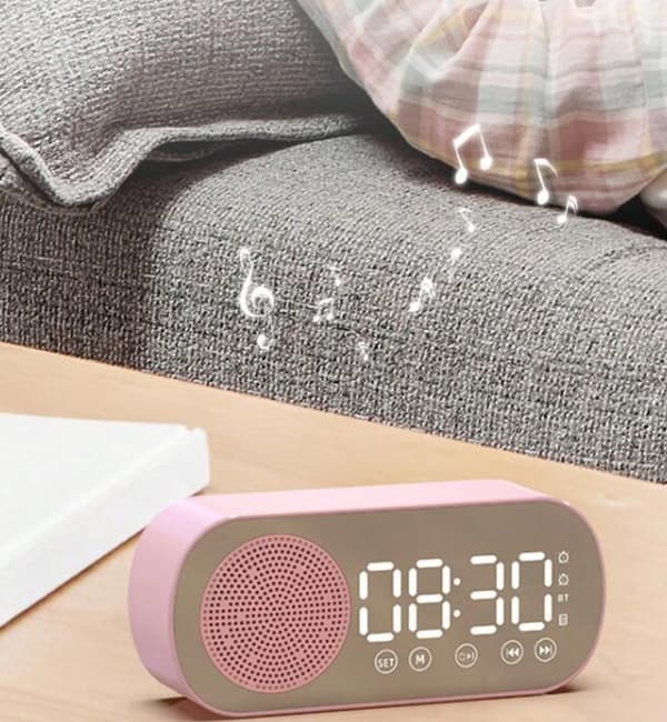 Trådløs Bluetooth-høyttaler, Multifunksjonell Høy Lydklokke pink