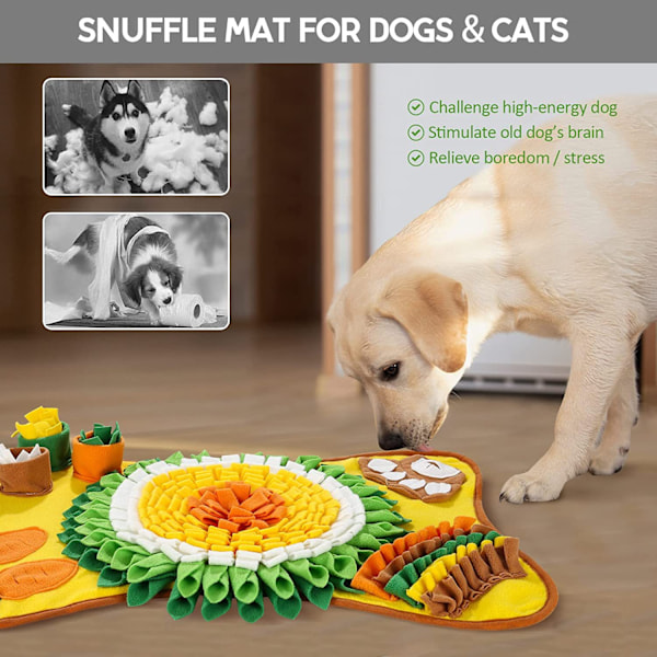 Snuffle Mat för hundar, Dog Nosework Matningsmatta