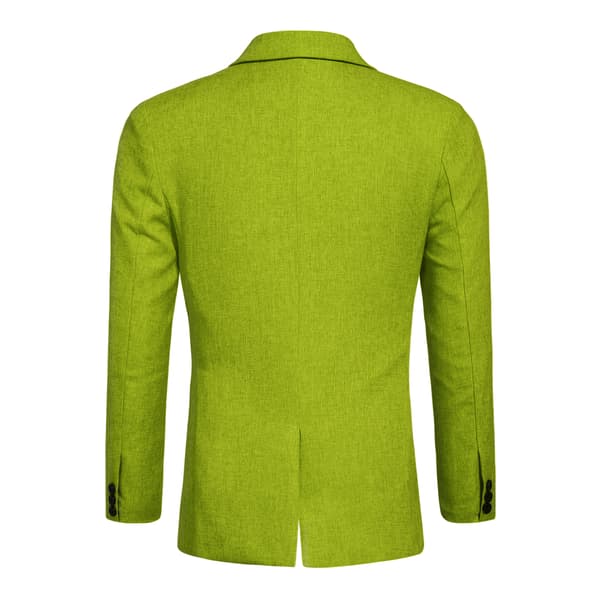 Slim Fit kavaj för män, lätt kostymjacka, 1 knapp green 2XL