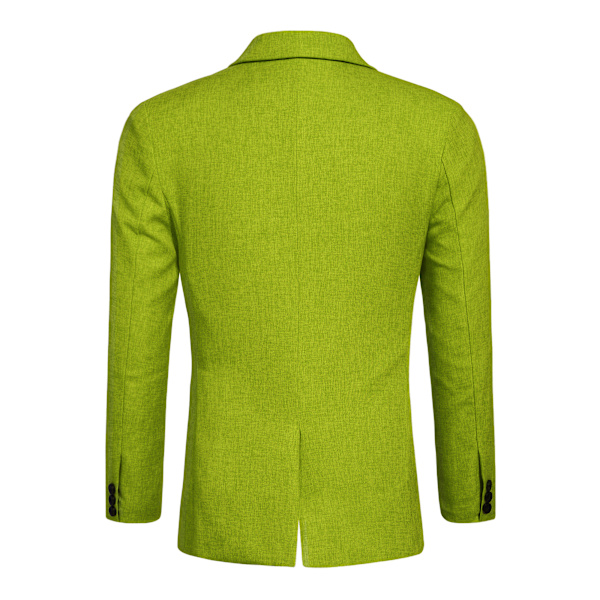 Slim Fit kavaj för män, lätt kostymjacka, 1 knapp green M