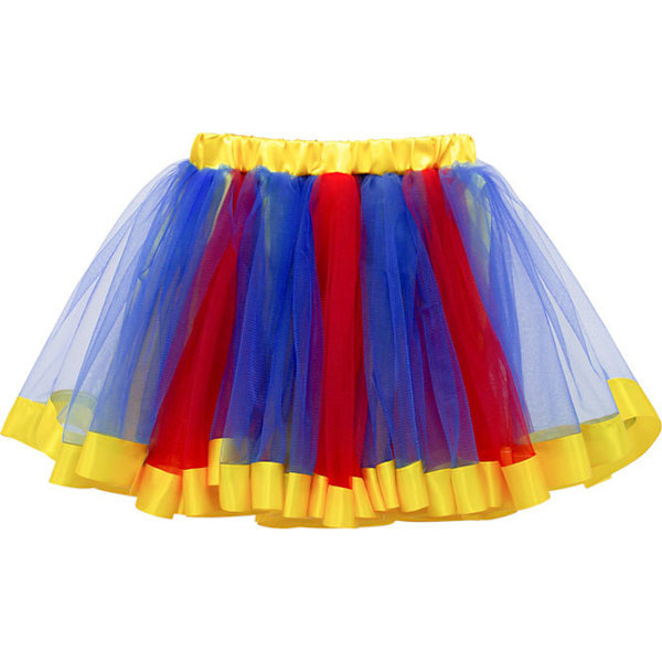 Flickor Clown Kostym Klänning Cirkus Cosplay Set red