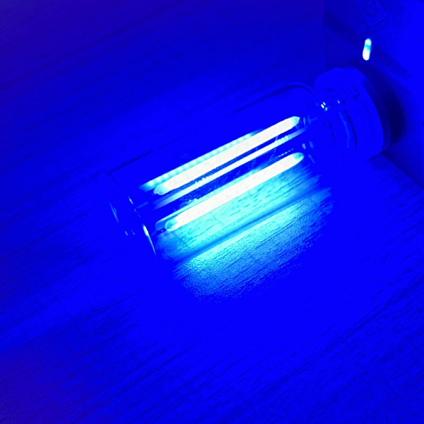 Bærbar Berøringsstyret LED Natlampe, Mini USB Pærelampe Blue
