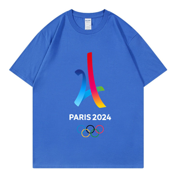 Generiska atletiska tröjor, Paris Graphic Tee Men Blue M