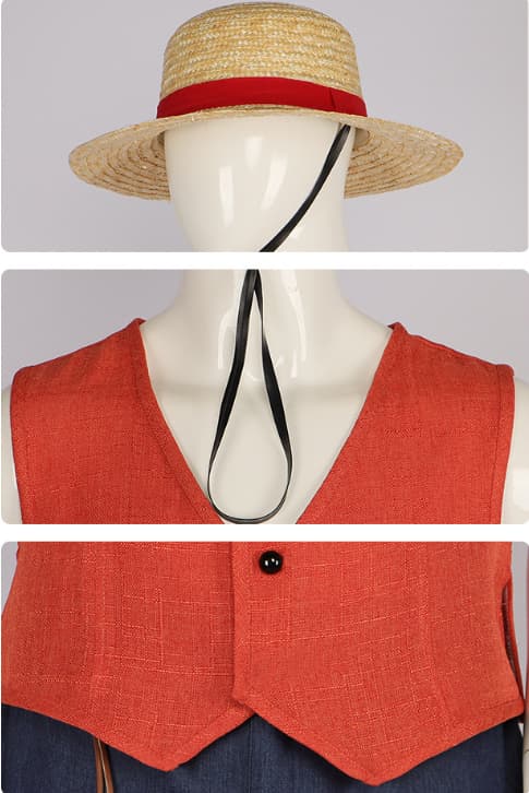 Anime Monkey D Luffy Cosplay Kostume S