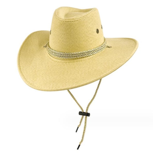 Vintage Cowboyhatt för män och kvinnor Yellow