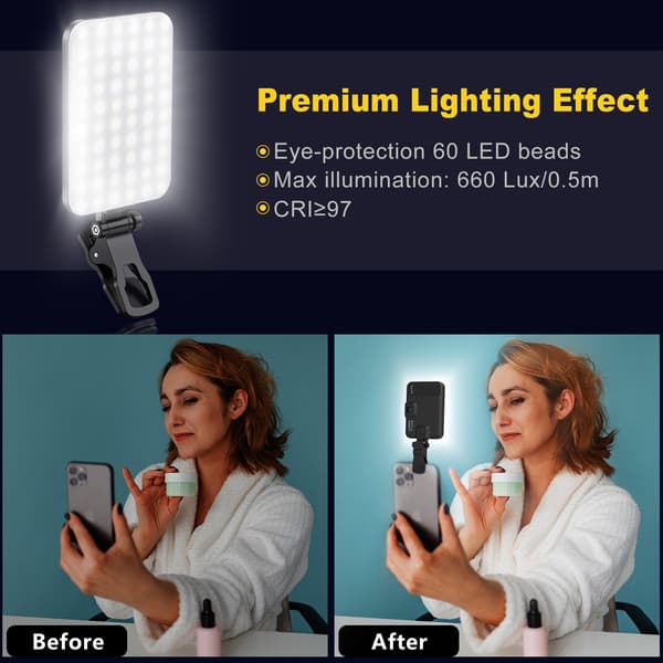 Selfie-ljus, Clip LED-ljuspanel