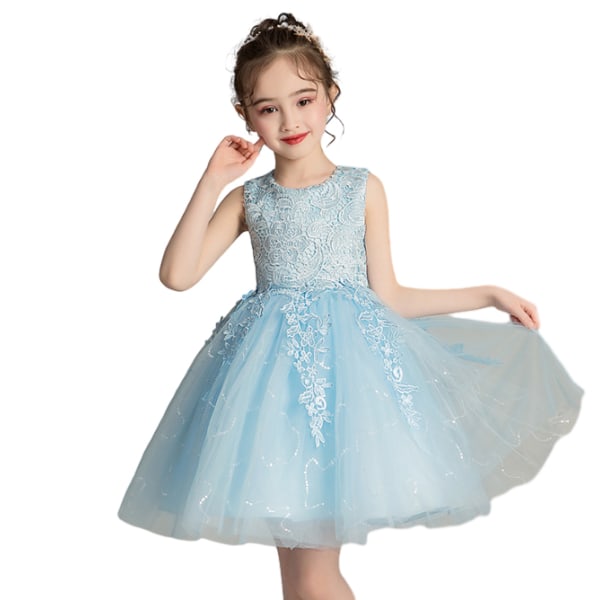 Spetssida Princess Tutu barnklänningar Blue 160CM
