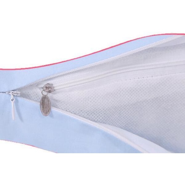Sovkudde för gravida i bomull Avtagbar Tvättbar U-formad kudde Gray