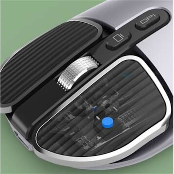 Trådløs Bluetooth-mus med 2.4G modtager White