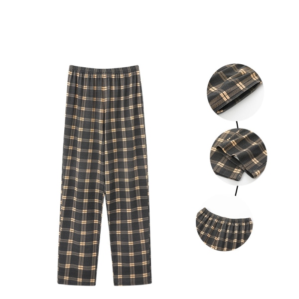 Männs Pyjamasbyxor Ultralätta Bottenkläder Nattkläder brown 5XL
