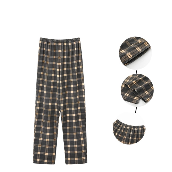 Pyjamasbyxor för män Ultralätt underdel Sovkläder brown 5XL