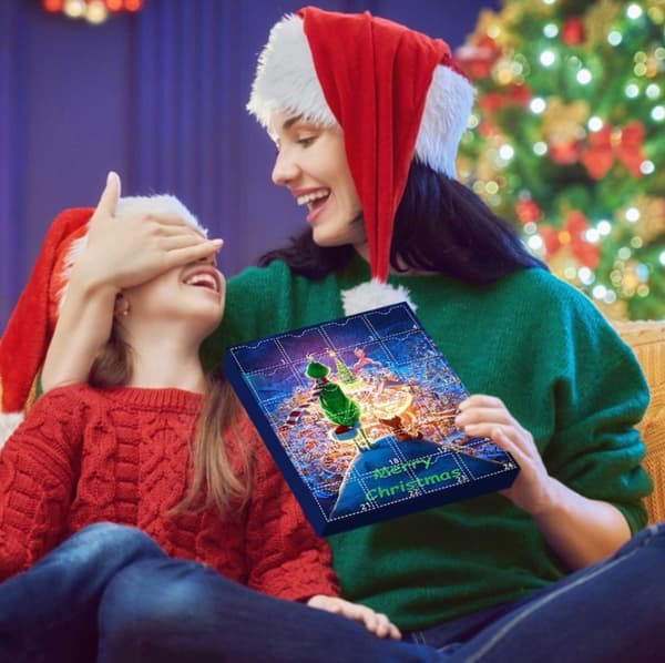 Julkalender, nedräkningskalender Julpynt Present Style2