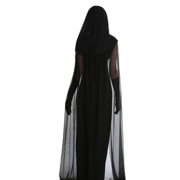 Spöksbrud Kostym Halloween Kvinna Vuxen Kostym Style3 XL