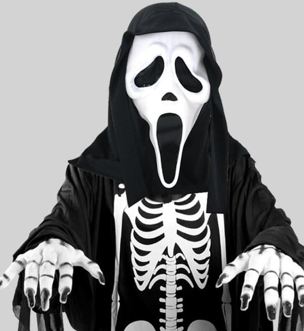 Halloween Horror Maske Hodeplagg For Voksne Style1