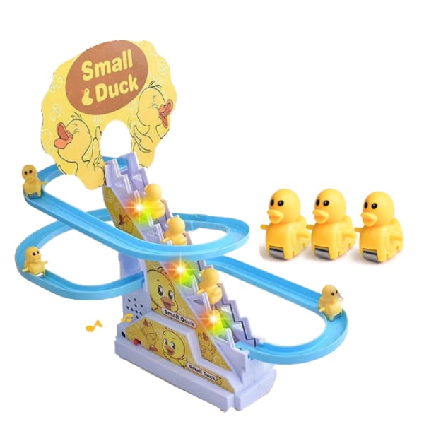 Elektrisk leksak för ankaklättring i trappor three ducks