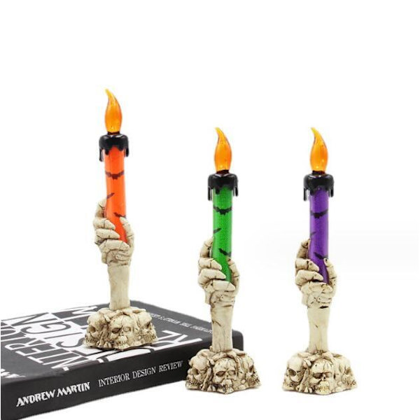 3 stk. Halloween Simulerede Flammelys 3PCS