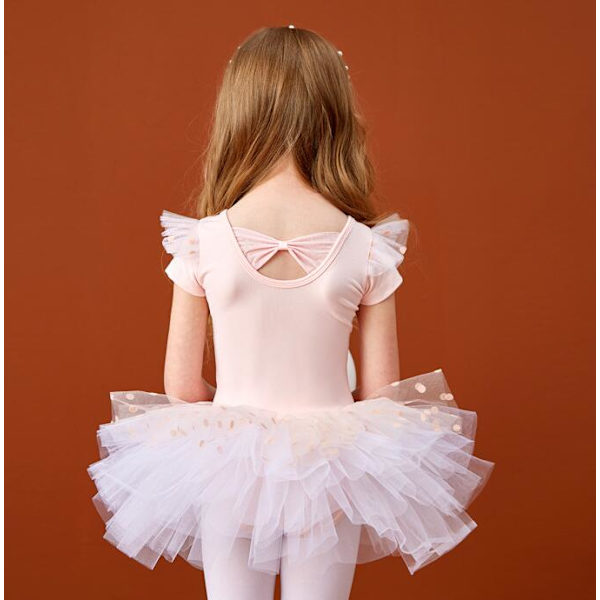 Tyttöjen tanssibodyt hameilla Light Pink 140