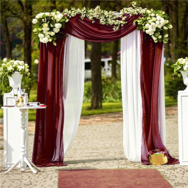 18ft Wedding Arch Drapering Tyg 1 Panel White