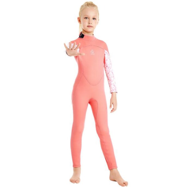 Barn One Piece långärmad baddräkt pink S