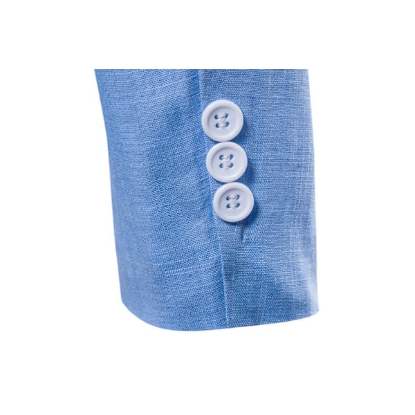 Miesten puku bisnes häät juhlatakki toimistobleiseri Blue XS