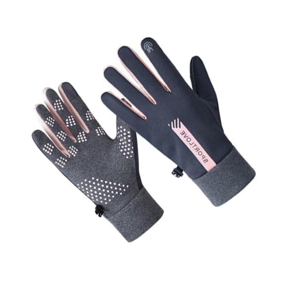 Vinterhandskar Touch Screen Handskar Varm Vattentät Vindtät grey pink M