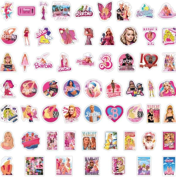 60 stk Vanntette Klistremerker for Datamaskin Pink