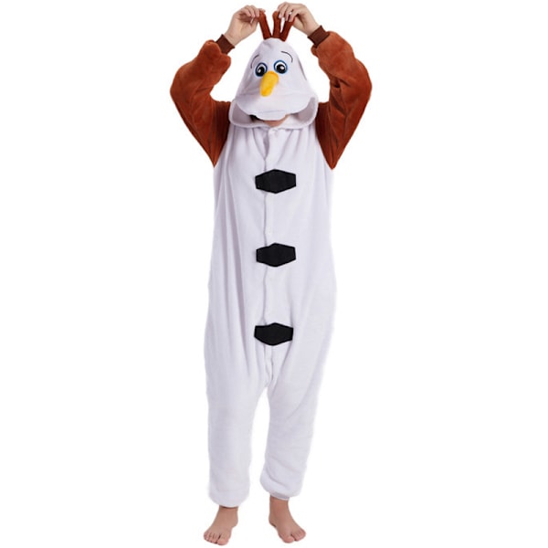 Unisex Aikuisten Onesie-Pyjamat Halloween Joulu Flanelli Piirretty Cosplay Pyjamat Kid 130