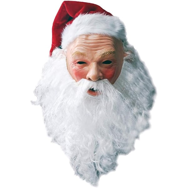 Realisttisk Jultomtemask i Latex för Juldräkt 45*25CM