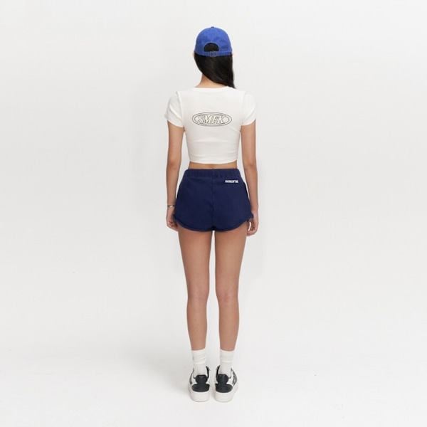 Summer Cotton Athletic Shorts Yoga Sovkort Byxor Blue L