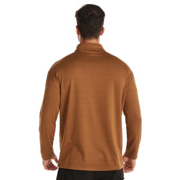 Herrsportskjortor Långärmade löpartoppar khaki XL