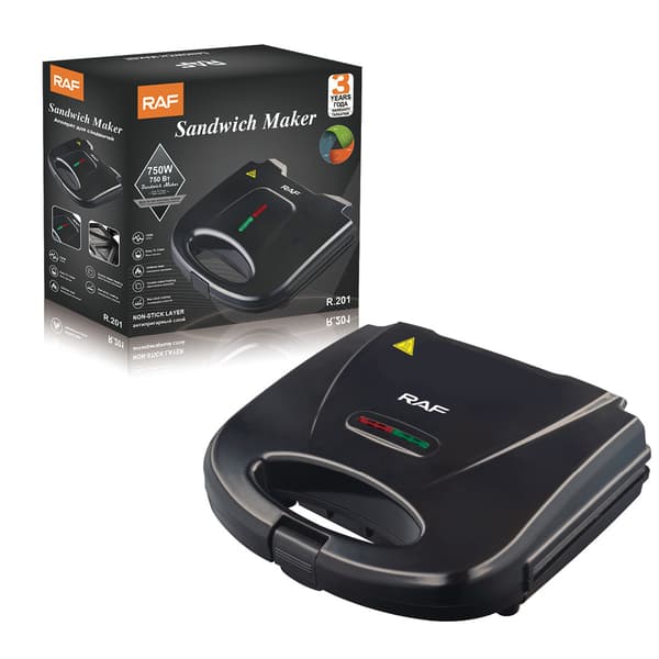 Elektrisk Sandwichmaker med Non-Stick Plader
