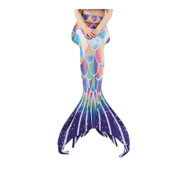 Mermaid Tails för simning för barn och vuxna med Monofin dark blue 140