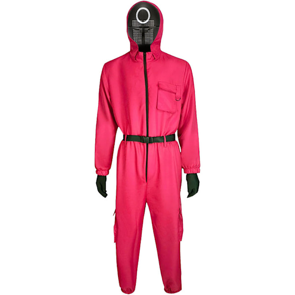 Squid Game 2 Voksen Trekant Vakt Jumpsuit Round XL