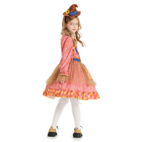 Solrosbarnens Skräckuggdräkt för Halloweenfest Cosplay L