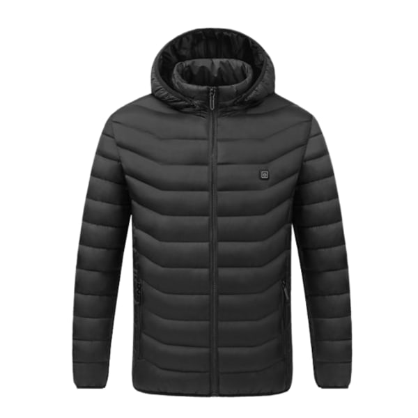Oppvarmede jakker for menn Oppvarmede vinterjakker hettegenser XL