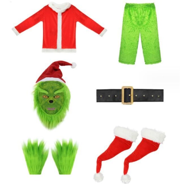 Halloween Viherhirviö Cos-asu 3XL