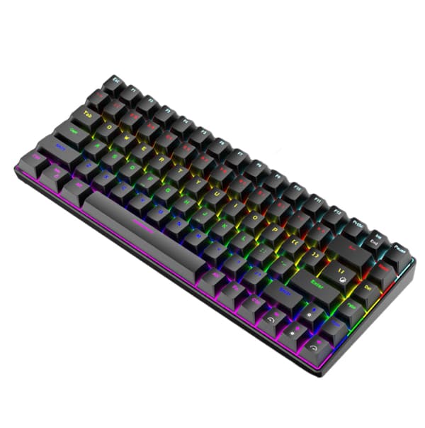 Mekaniskt tangentbord som lyser Black
