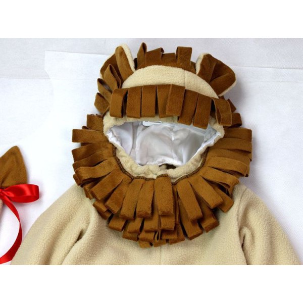 Baby Halloween Cosplay Cartoon Kläder Djurrock Päls Bodysuit Lion 100cm