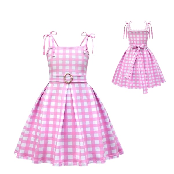 Pink Ternet Lang Kjole Outfits Cosplay Kostume Prinsesse Pigekjole 100