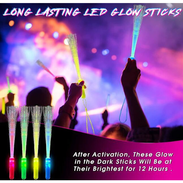 24 delar Led Fiber Optic Stick 24pcs