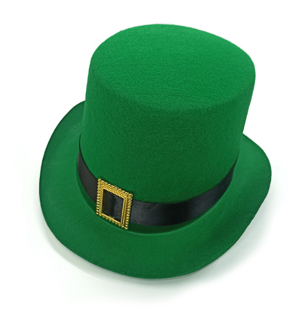 St Patrick's Day Leprechaun-hatt med metallspänne