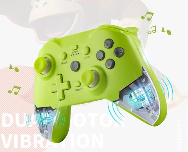 Bluetooth Trådløs Spillkontroll med 2.4G Mottaker Green