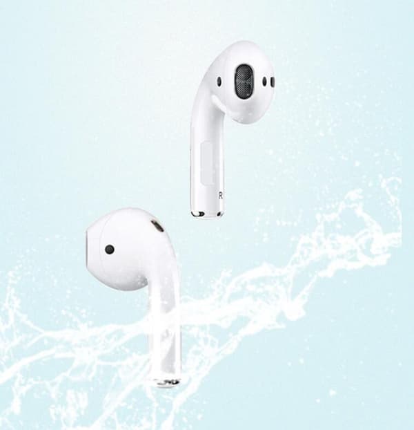 In-ear brusreducerande trådlösa Bluetooth sporthörlurar White