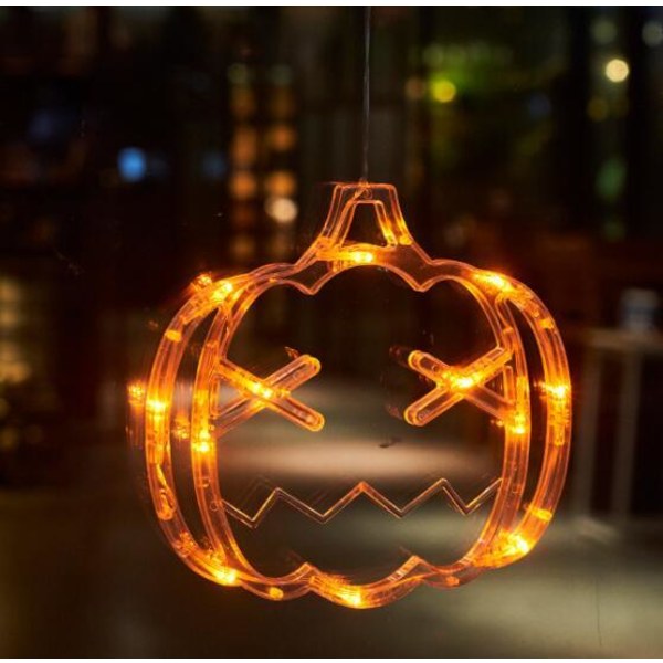 Vindue Sugeskåls LED Lys Halloween Dekoration Pumpkins