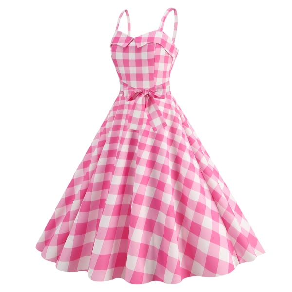 Kvinders Vintage Kjole 1950'erne Retro Swing Kjole Filmheltinde Cosplay Kostume Style 4 M