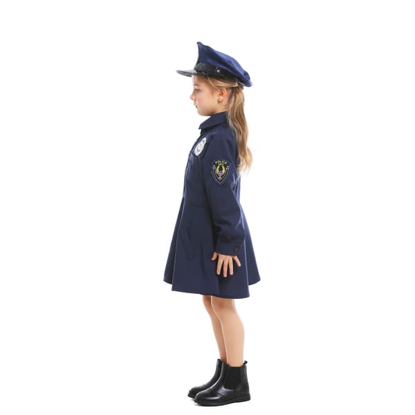 Halloween Polis Kostym Rollspel för Mamma och Flicka S
