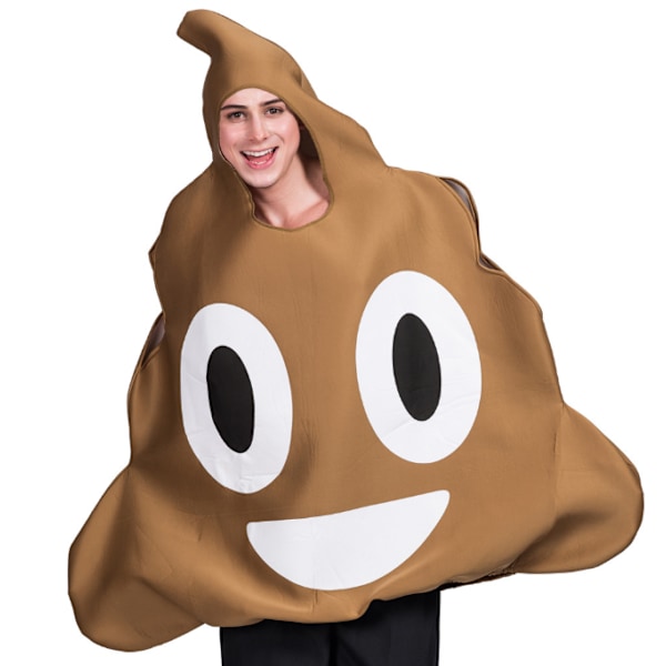 Bajs kostym halloweem kostym för vuxna