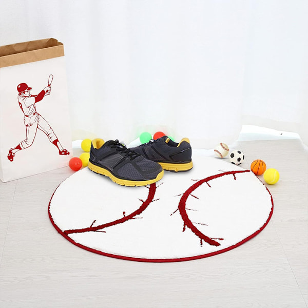 Barnmatta Basketboll Rund Matta Matta Golv Stolmatta D1
