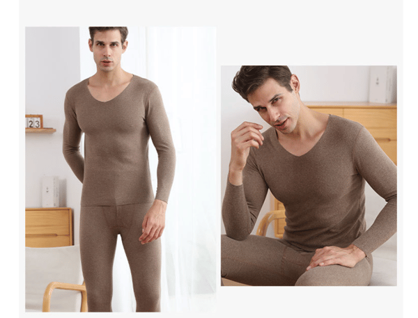 Thermal set för män Long Johns coffee XL