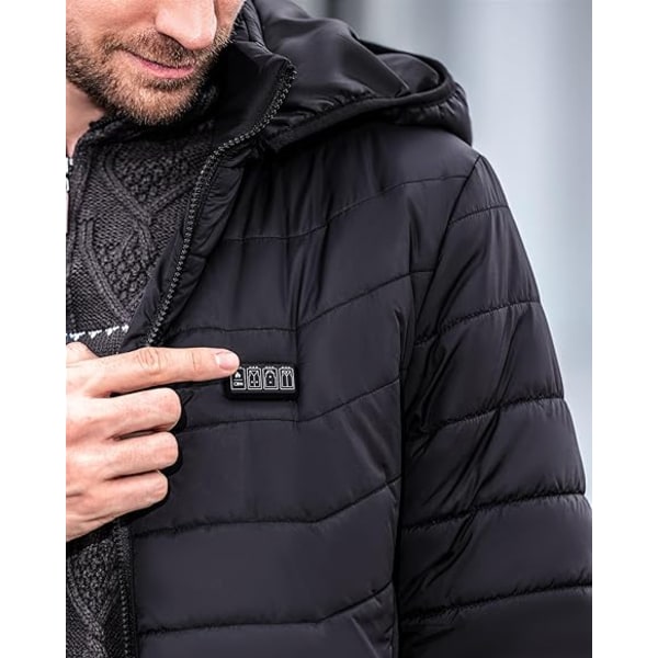 Lämmitetyt takit, lämmittävät talvihupparit miehille ja naisille XXL